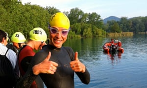 Women ready to swim in Triathlon, Spain.