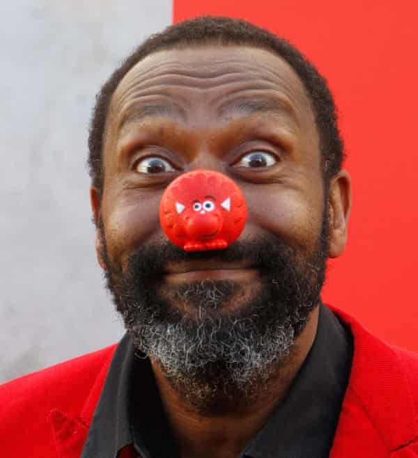 Lenny Henry in a Comic Relief red nose