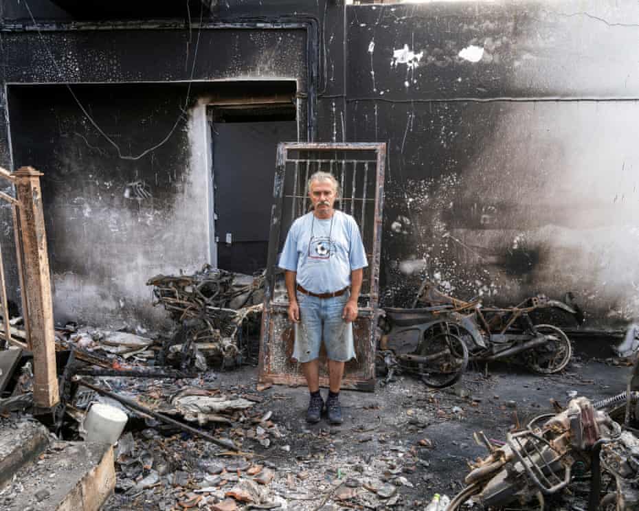 ‘I will see the ghosts of the dead forest for a long time’ – returning to Evia after the wildfires 9 George Garyfallou, Limni town