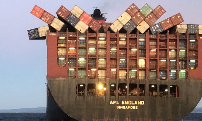 Surgical Masks Wash Up On Sydney Beaches After 40 Containers Fall Off Cargo Ship Australia News The Guardian