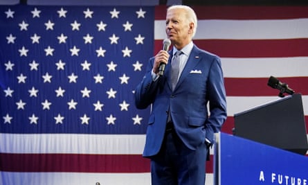 Biden talks about electric vehicles in Detroit this week.