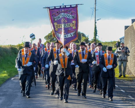 Portadown Orangemen march