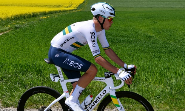 The Australian Luke Plapp, pictured competing in Switzerland in this year’s Tour de Romandie.