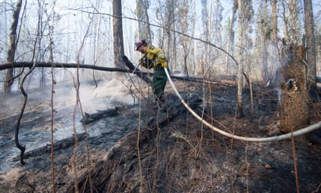 Environmental disaster … a total of 40 wildfires are burning across Alberta, Canada