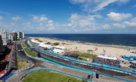 The Formula E ePrix race in Punta del Este, Uruguay.