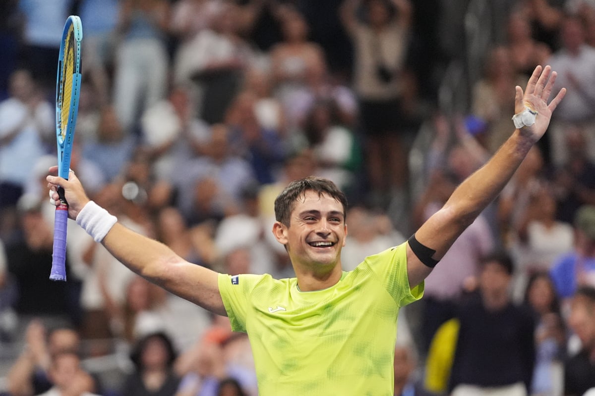 Navone celebrates the biggest win of his career.