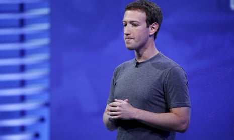 Facebook CEO Mark Zuckerberg speaks on stage in San Francisco in 2016. 