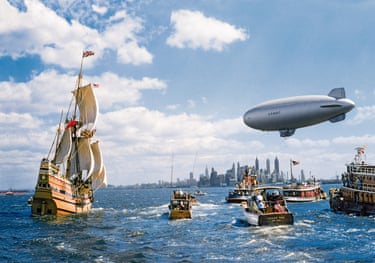 New York, 2009, B. Anthony StewartMayflower II entering New York Harbour.