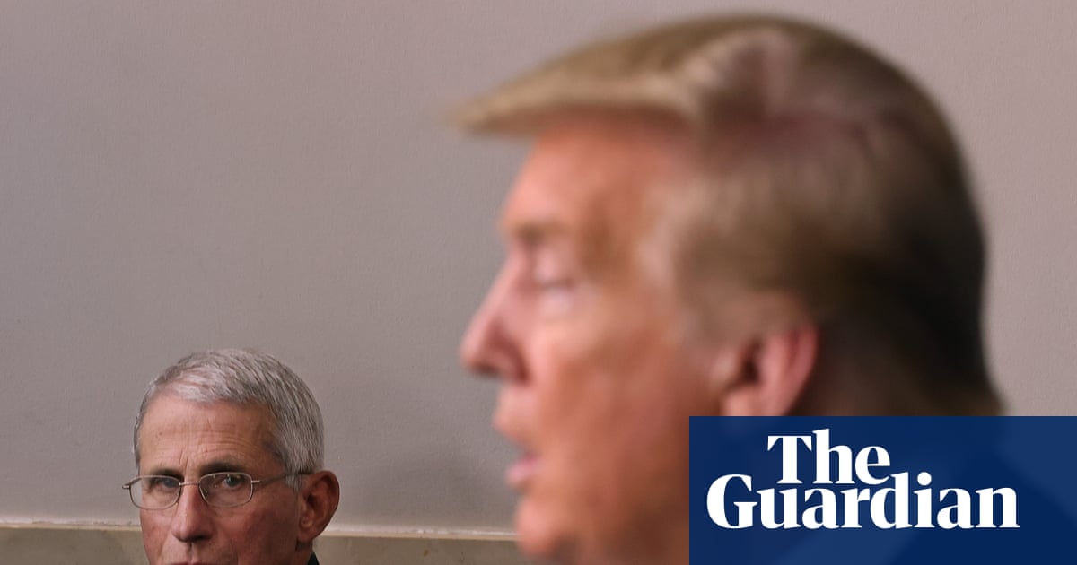Anthony Fauci tries to explain epidemiology to a man whose primary concern is Nielsen ratings and re-election vibes.