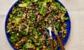 Meera Sodha’s vegan chopped salad with chickpeas, Tenderstem and miso.