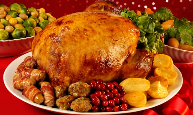 a turkey christmas dinner