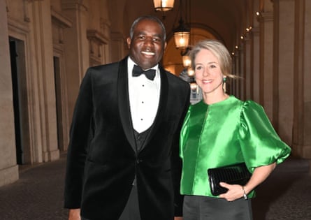 Lammy with his wife, the artist Nicola Green, in Rome in April this year.