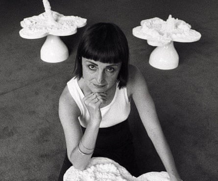 Helen Chadwick with Piss Flowers in 1994.
