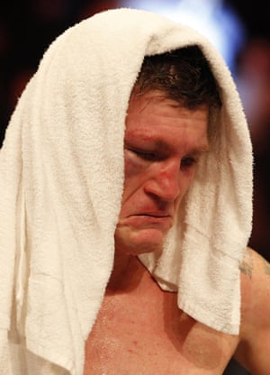 Ricky Hatton after losing to Vyacheslav Senchenko with a ninth round stoppage during the welterweight bout at the Manchester Arena, Manchester in November 2012.