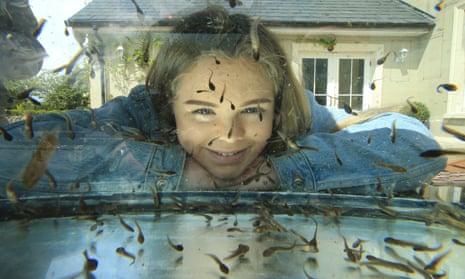 Hannah McSorley with her tadpoles