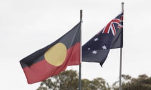 The Aboriginal and Australian flags