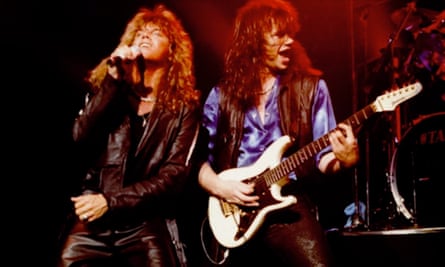 No 1 in 25 countries … Joey Tempest, left, and John Norum.