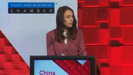 Jacinda Ardern says differences with China becoming 'harder to reconcile' – video