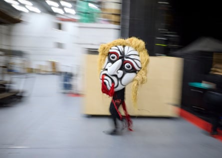 Behind the scenes during rehearsals….