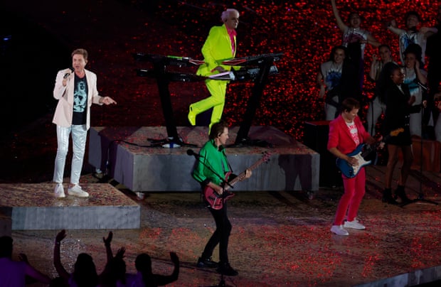 Duran Duran closed the ceremony in Birmingham with some of their hits.