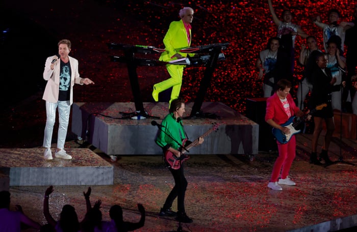 Duran Duran take to the stage.