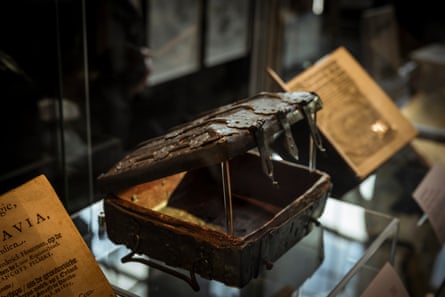 A rare 14th-century coffret made for a book on display at the 2026 Rare Book Fair.