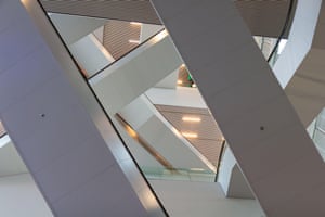 The interior of Forum Groningen, the Netherlands