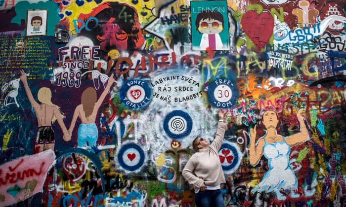Imagine No Graffiti New Regulation To Fall On Prague S Lennon Wall Czech Republic The Guardian