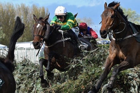 Paul Townend on I Am Maximus take the last fence.