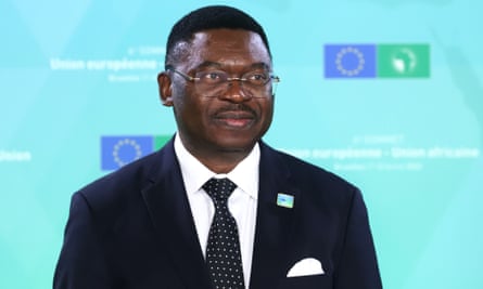 An African man in a suit at an EU event