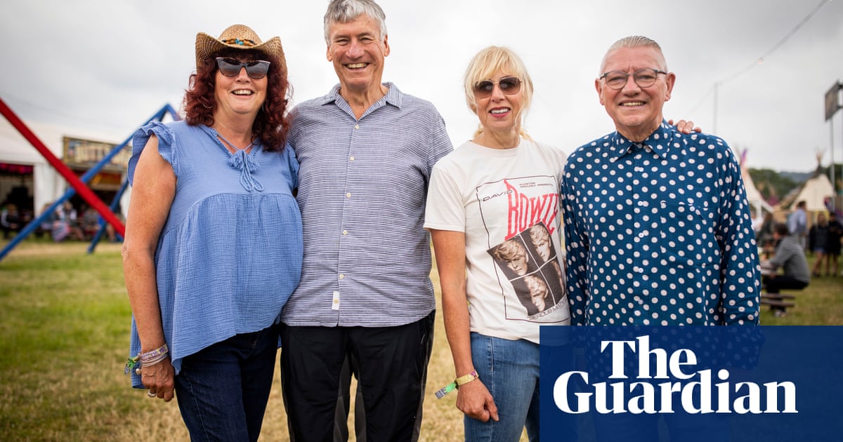 Cream teas and rock’n’roll: older revellers live it up at Glastonbury