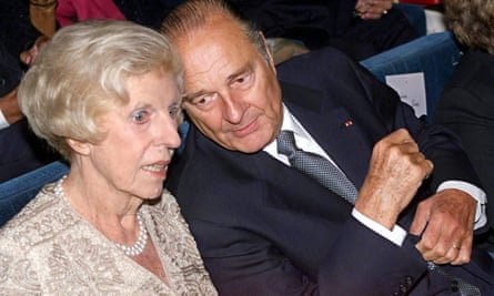 Chirac with Claude Pompidou, widow of Georges Pompidou, in September 1999.