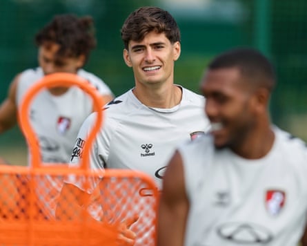 António Silva in training with Bournemouth.
