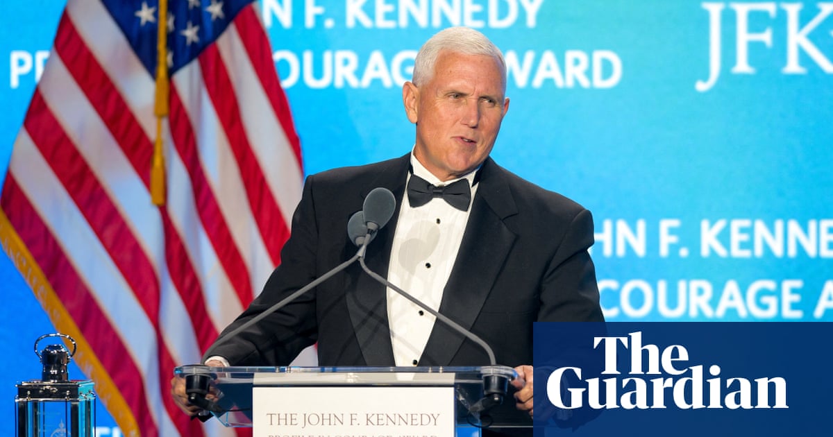 Mike Pence rebukes Trump over tariffs and wavering' support for Ukraine