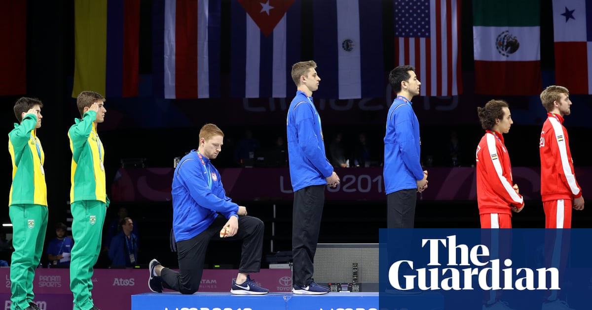 US Olympic medalist faces discipline for taking knee after winning Pan-Am gold