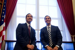 Joaquin, left, with his brother Julián, on the day the 113th Congress was sworn in.