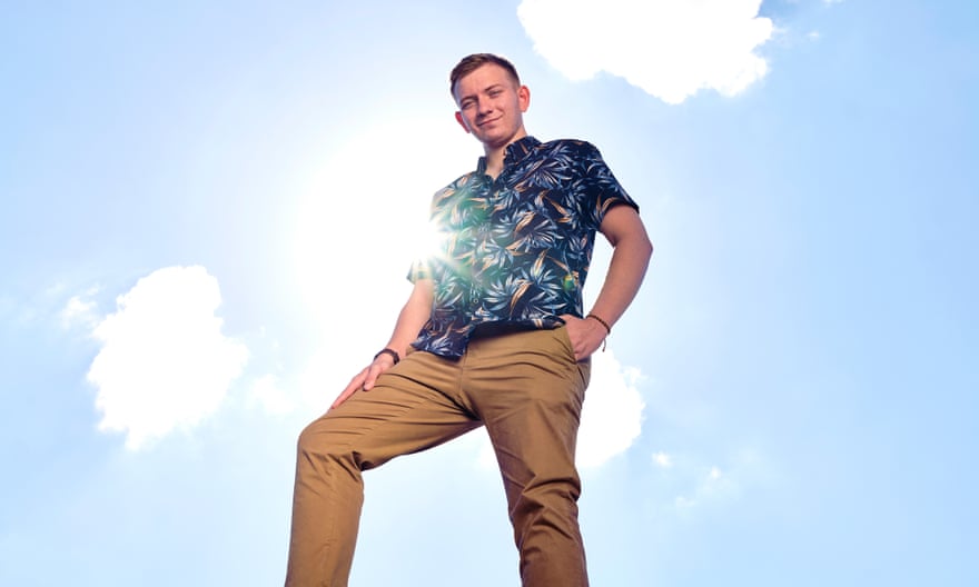 ‘I’ve always been kind of obsessed with money’: Jack Calvert, 20, from Middlesbrough, who posts advice online about affiliate marketing.