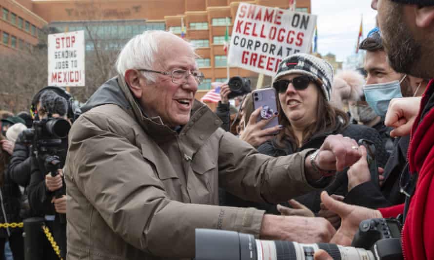 Kellogg Strike Rally với Bernie Sanders, Battle Creek, Michigan