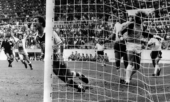 Patrick BATTISTON of France and Franz BECKENBAUER of Germany during Patrick BATTISTON of France and Franz BECKENBAUER of Germany during