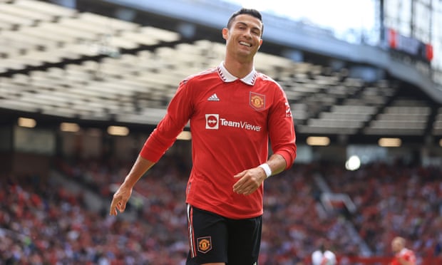 Cristiano Ronaldo shows his frustration during Manchester United's draw