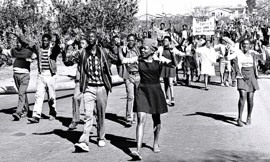 High school students in Soweto on the 16 June, 1976.