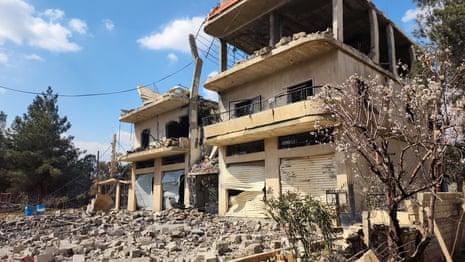 This photo taken on 2 March 2026 show the destruction caused by Israeli airstrikes in the town of Hosh al-Rafqa, near Baalbek in eastern Lebanon.