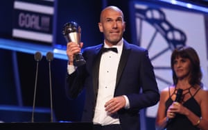 Zinedine Zidane wins coach of the year.