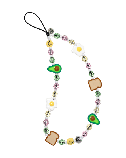 Breakfast wristlet phone strap by String Ting