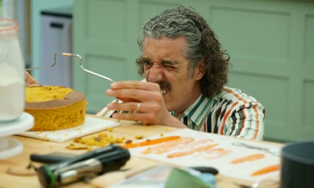 Mr Precise ... Giuseppe in the Great British Bake Off final.
