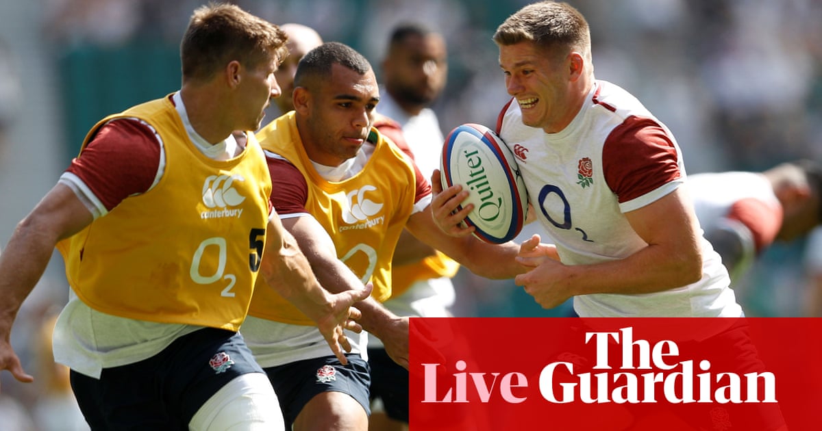 England v Ireland: Rugby World Cup warm-up – live!