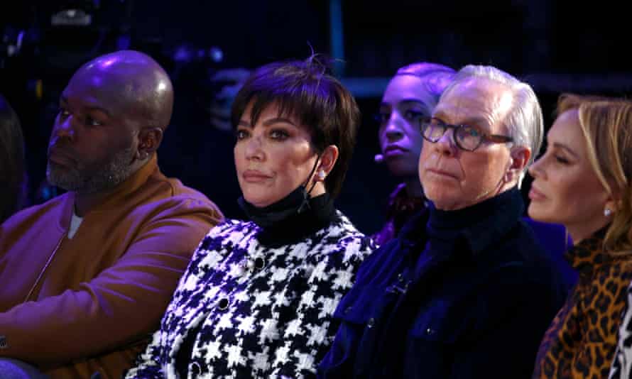 Corey Gamble, Kris Jenner, Tommy Hilfiger and Dee Ocleppo Hilfiger at the front row of the summit.