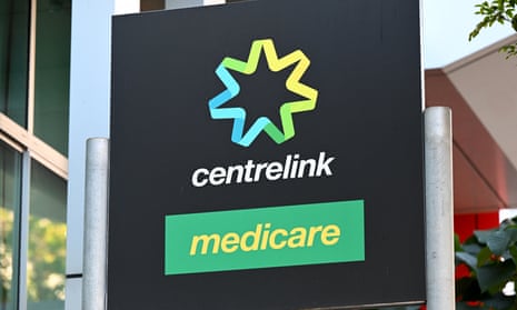 A Centrelink sign in Brisbane.