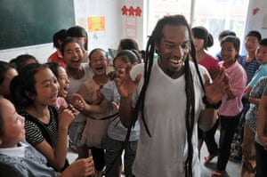 Zephaniah visiting Henan, China, in 2012.