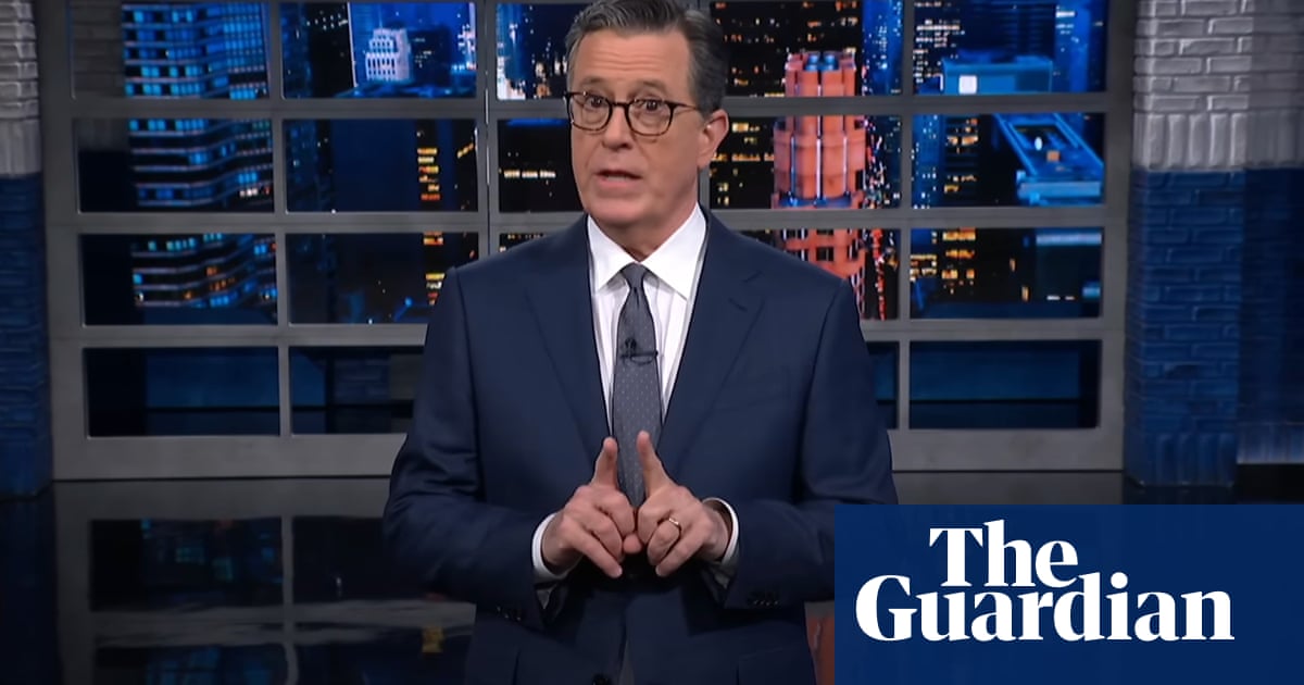 Stephen Colbert on Trump’s trial: ‘He lasts only a few furious minutes and then nods off’